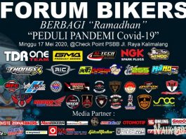 Forum Bikers Berbagi pada Akhir Ramadan Sekaligus Peduli Pandemi Covid-19 Forum Bikers Berbagi Ramadhan