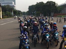 Satria F150 Club Gelar Sunmori Perdana, Tetap Patuhi Protokol Covid-19 sunmori ssfc