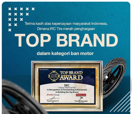 IRC Kembali Raih TOP Brand Award 2020, Berkat Hal ini IRC Top Brand Award