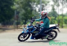 Bunga, Rider Cantik yang Hobinya Touring dan Speed Holic Bunga rider cantik