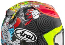 Begini Cakepnya Grafis Arai RX-7X Tatsuki, Helm Replika Pembalap Tim Marco Simoncelli Arai RX-7X