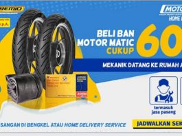 #dirumahaja Beli Ban di Motoquick Hanya Rp60Ribu Plus Gratis Pemasangan