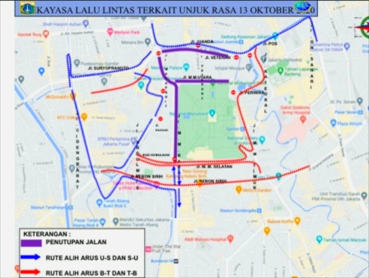 Info jalan ditutup hari ini