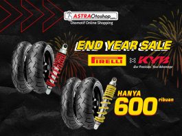 Promo Bundling Year and Sale Pirelli x Kayaba, Hanya Rp 600 Ribuan