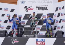 Makin Garang, Lagi-Lagi Duo Suzuki Ecstar Kuasai Podium di GP Aragon #2 suzuki double podium