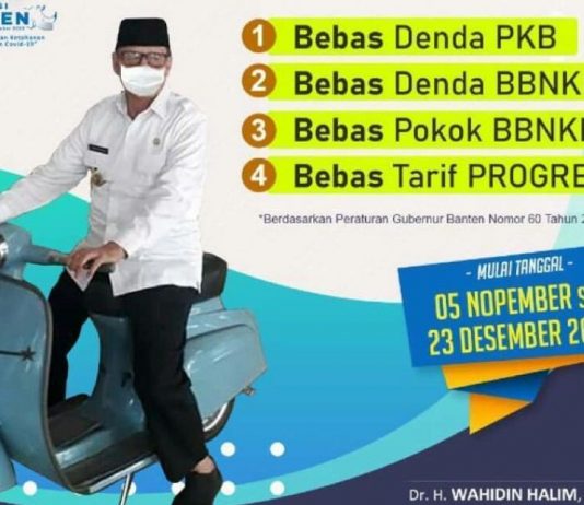 Asyik Nih, Ada Pemutihan Denda Pajak Motor di Banten Hingga 23 Desember 2020 denda PKB di banten