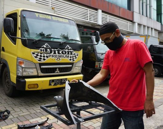 Yamaha Lexi Community Jakarta Ikuti Pelatihan Cat dari Diton Premium Pelatihan Pengecatan Diton