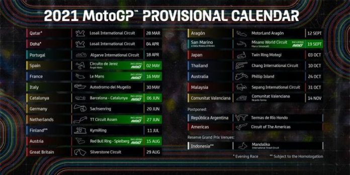 Kalender MotoGP 2021