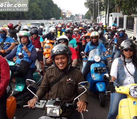 Bikin Bangga! Komunitas Vespa di Indonesia Jadi yang Terkuat Nomor 2 di Dunia Komunitas Vespa Indonesia