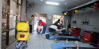 Vespa Matic Banjir