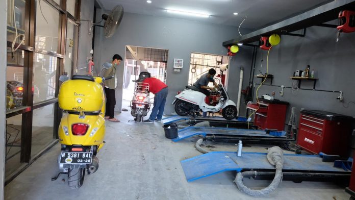 Vespa Matic Banjir