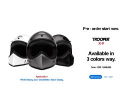 Mantap, Helm Trooper X-9 Asal Solo Sudah Bersertifkat SNI Loh! Trooper X-9