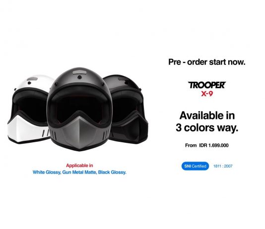 Mantap, Helm Trooper X-9 Asal Solo Sudah Bersertifkat SNI Loh! Trooper X-9