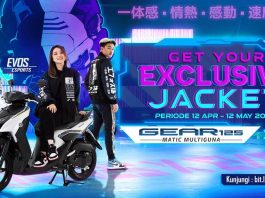 Wow! Beli Yamaha GEAR 125 Dapat Exclusive Jacket GEAR 125 x EVOS Yamaha Gear 125 EVOS