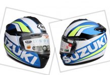 Arai Helmet Suzuki Ecstar, Dengan Livery Mirip GSX-RR MotoGP Arai Helmet Suzuki Ecstar