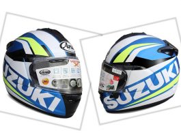 Arai Helmet Suzuki Ecstar, Dengan Livery Mirip GSX-RR MotoGP Arai Helmet Suzuki Ecstar