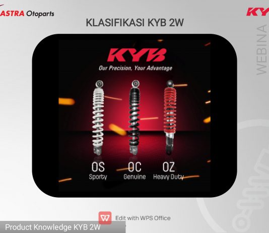 Shockabsorber KYB Tipe ini Mampu Tahan Beban Hingga 250 Kg Shock Absorber KYB OZ