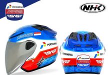 NHK Rilis Helm Replika Mandalika SAG Racing Team, Langsung Ludes! Helm NHK Mandalika Replika