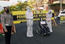 Ada-ada Saja, Kampanye Prokes PPKM Darurat, Polres Tulungagung Manfaatkan Pocong Kampanye Prokes PPKM Darurat