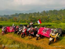 Memperingati HUT RI, YLCJ Touring Tipis-Tipis Sambangi Chapter Cianjur YLCJ Touring