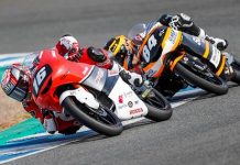 DNF di Race 1, Mario Suryo Aji Finish ke-8 di Race 2 FIM CEV Moto3 Jerez Mario Suryo Aji