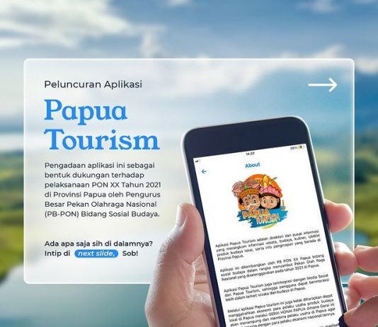 Dukung PON XX Papua 2021, Kemenparekraf Perkenalkan Aplikasi “Papua Tourism” Aplikasi Papua Tourism