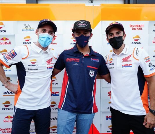 Bertemu di Misano, Mario Suryo Aji Disemangati Marquez dan Espargaro Mario Aji Marquez Espargaro