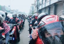 Sambil Sunmori, Komunitas ini Launching Helm Resmi Mereka YLCJ Marzano Helm