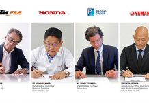 Honda, Piaggio, KTM, dan Yamaha Tandatangani Perjanjian Baterai Motor Listrik Konsorsium Perjanjian Baterai Konsorsium