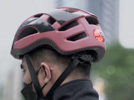 Helm Sepeda Grin Miles ASKI dengan Lampu dan Sein Remote Wireless Helm Sepeda Grin Miles