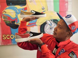 Edisi Terbatas Sneakers Scooter VIP x SKO Shoes Krafty Series, Padanan Gaya Berskuter Scooter VIP x SKO