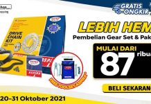 Promo Aspira Akhir Bulan, V-Belt dan Gear Set Diskon Sampai Rp75 Ribu Promo Aspira Akhir Bulan