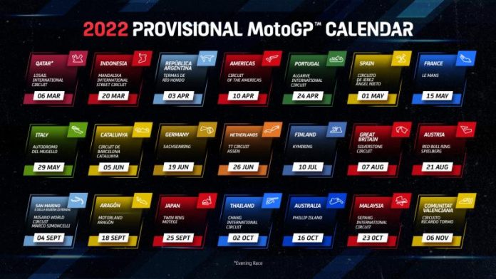 Kalender MotoGP 2022 Sementara