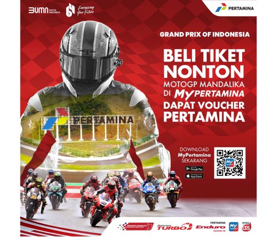Tiket MotoGP Indonesia 2022 Juga Dijual di Aplikasi MyPertamina Tiket MotoGP Indonesia 2022