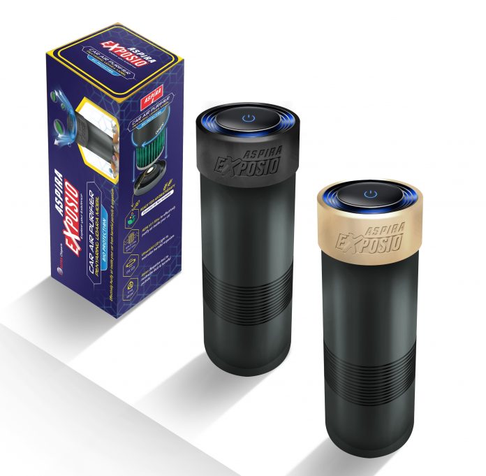 Aspira Exposio Car Air Purifier, untuk Udara Bersih dari Debu dan Virus Berbahaya