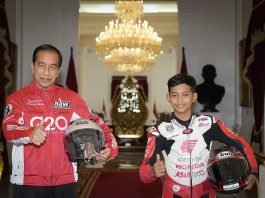 2 Pembalap Binaan AHM Bertemu Presiden Jokowi Sebelum Parade MotoGP Pembalap AHM Bertemu Presiden