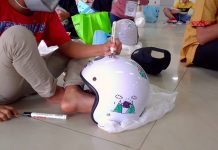 Lomba menggambar helm anak