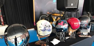 Art Custom Painting Helmets Exhibition