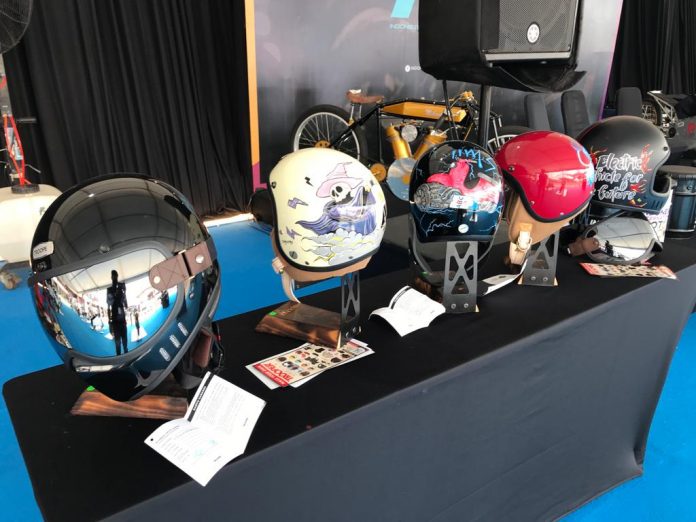 Art Custom Painting Helmets Exhibition