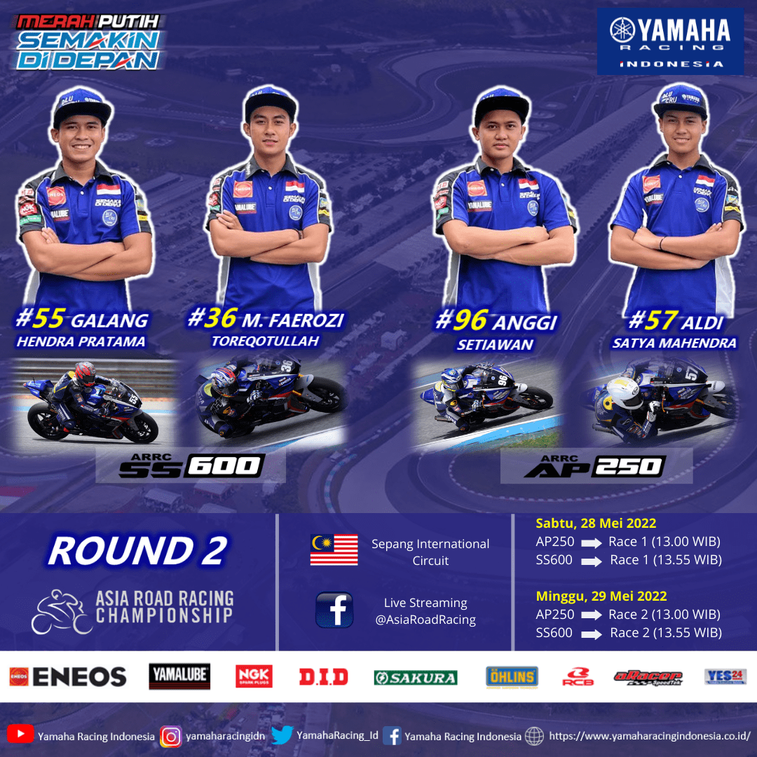 4 pembalap Yamaha Racing Indonesia di ARRC 2022