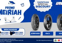 Promo IRC Meiriah, Beri Diskon Hingga Free Merchandise IRC Tire