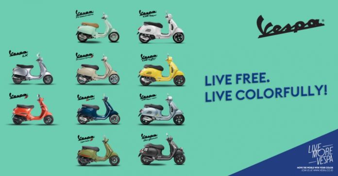 Vespa Indonesia warna baru