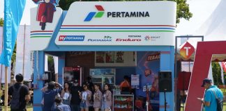 Booth Pertamina Lubricants di Vespa World Days 2022