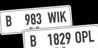 Plat nomor putih