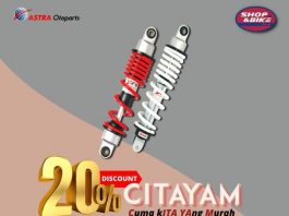 Shockabsorber KYB di Citayam Kasih Diskon 20% Diskon 20% KYB