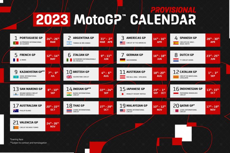 Kalender MotoGP 2023