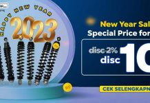 Promo New Year 2023, KYB Didiskon 10% Promo New Year 2023
