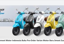Preorder Smoot Zuzu 2023, Skuter Listrik Mirip Vespa Tanpa Charging Preorder Smoot Zuzu 2023