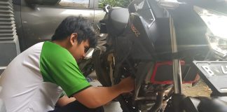 Memanaskan Motor dalam Ruangan