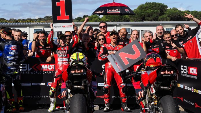 Race 2 WorldSBK 2023 Australia